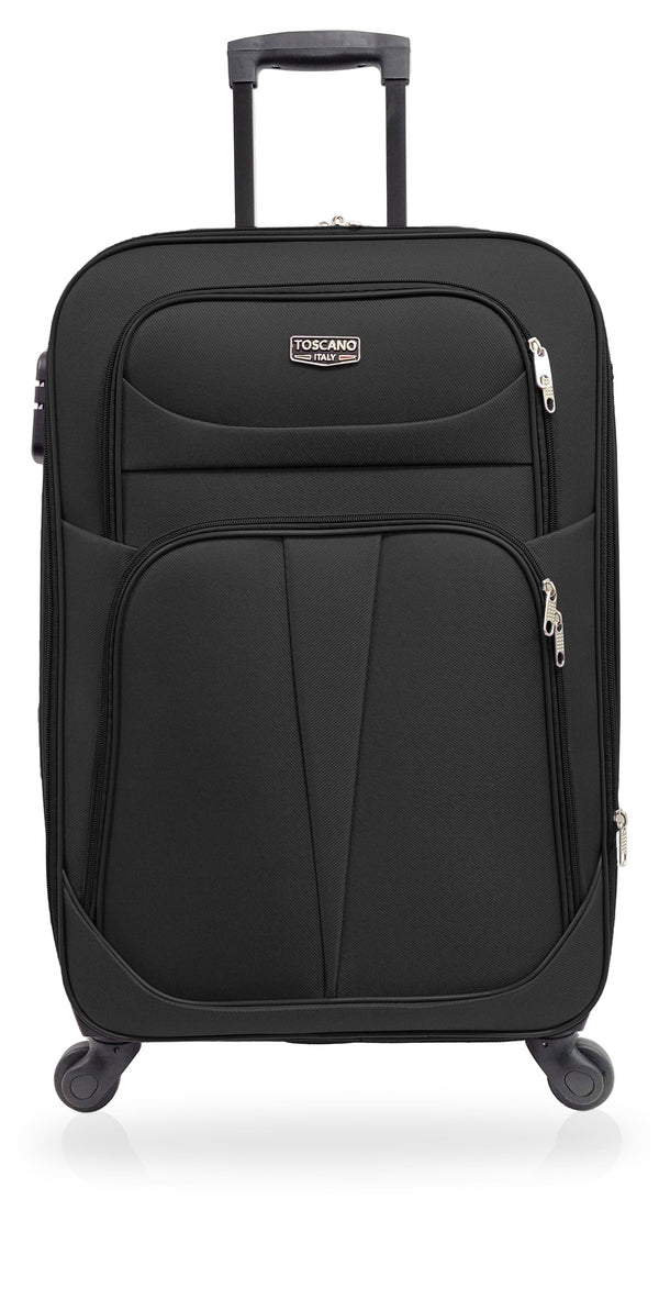 TOSCANO 24-inch Parata Carry On Lightweight Luggage Suitcase