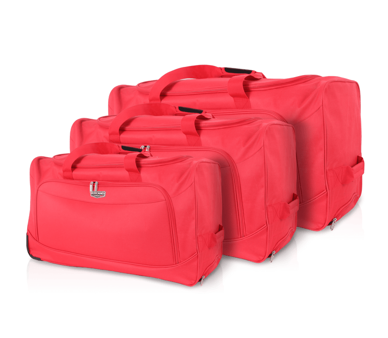 TOSCANO: ROTOLO - Rolling Duffel Bag Collection - 03 Piece Set (20", 28", 32")