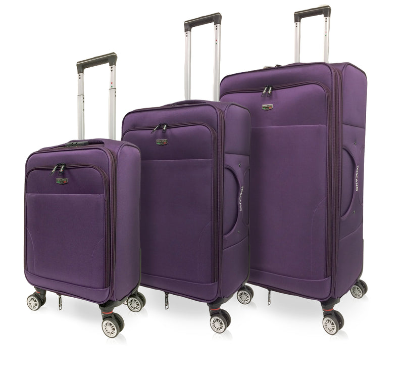 TOSCANO by Tucci Ricerca 3-pc (18", 23", 29") Expandable Suitcase Luggage Set