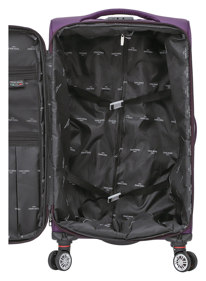 TOSCANO by Tucci Ricerca 3-pc (21", 26", 32") Expandable Suitcase Luggage Set